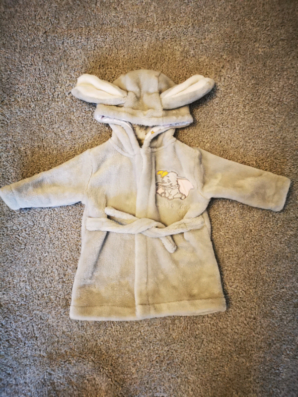 baby dumbo dressing gown